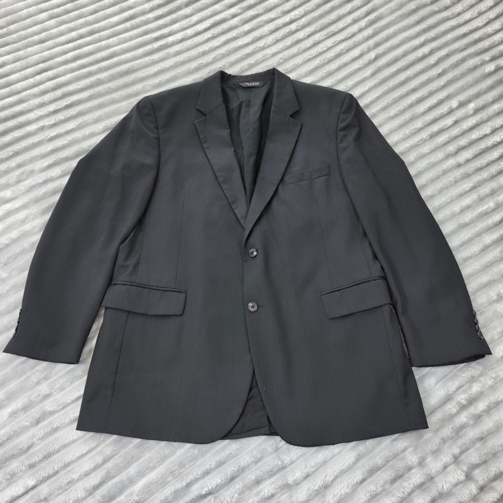 Jos A Bank, Traveler's Collection, 46L Charcoal Gray Blazer, 100% Wool Executive